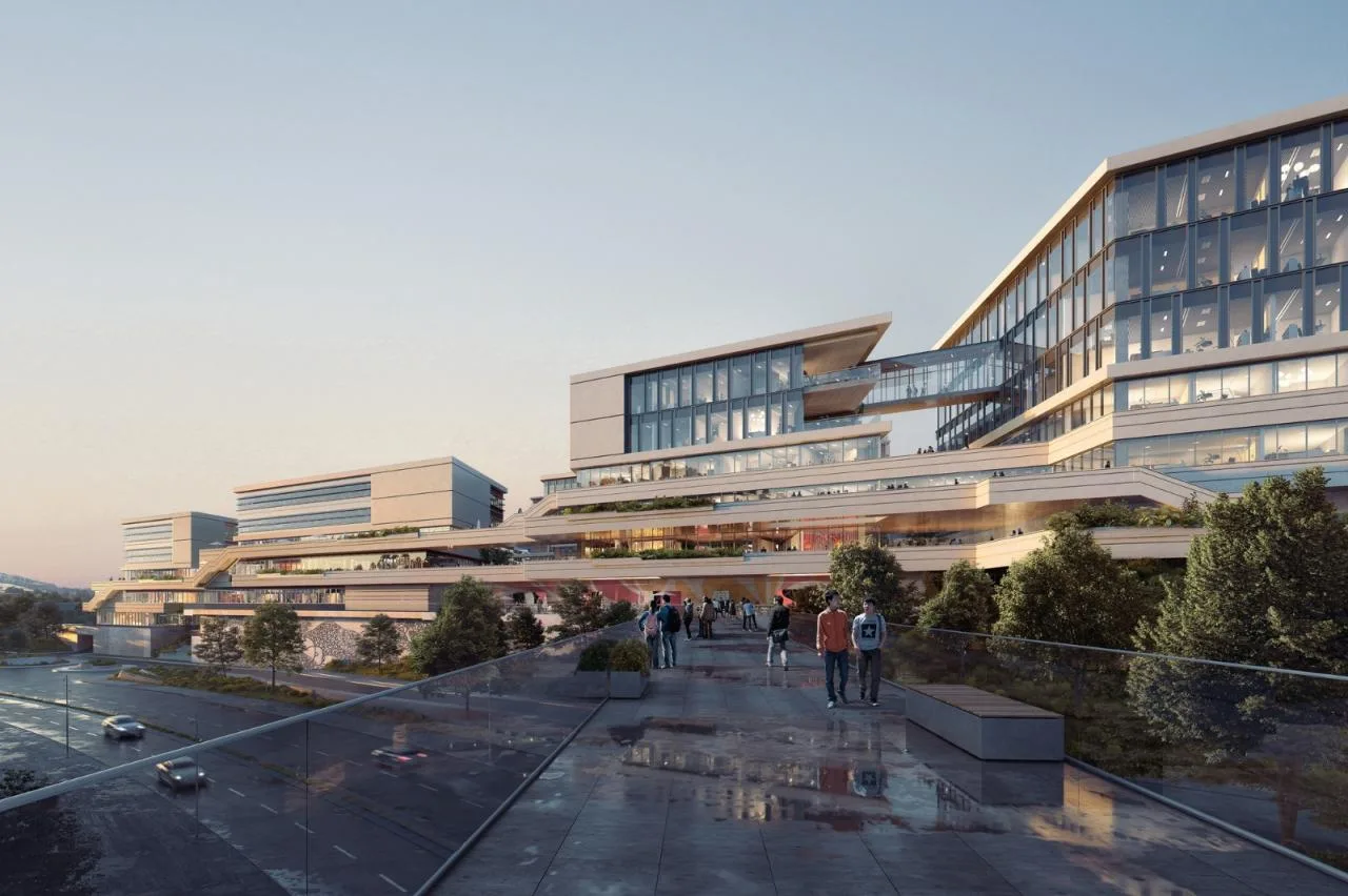 BIM Architecture | City University of Hong Kong (Dongguan) Campus, parallelogram network/HENN Haiyin Architecture