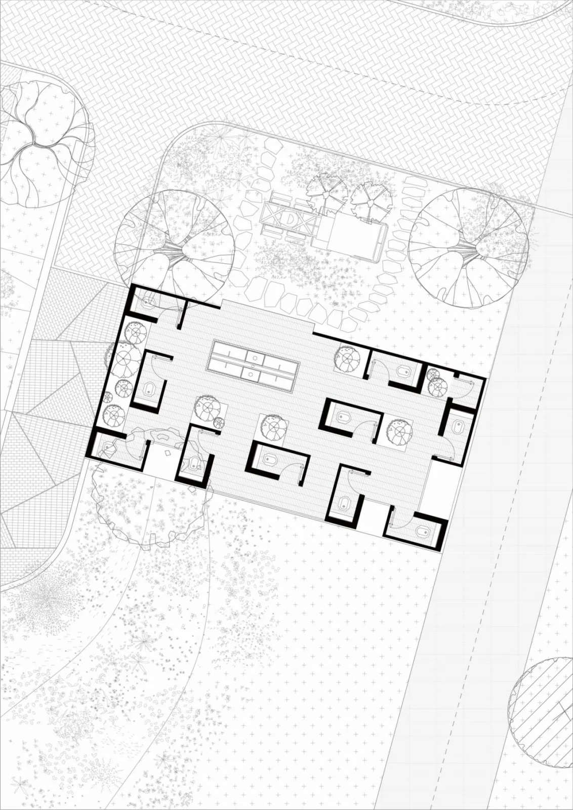 BIM Architecture | A Country Club that Unleashes Nature: JOYBO FARM/Wujian Architectural Design Firm on Jiang Xiaobai's One Acre Three Part Land