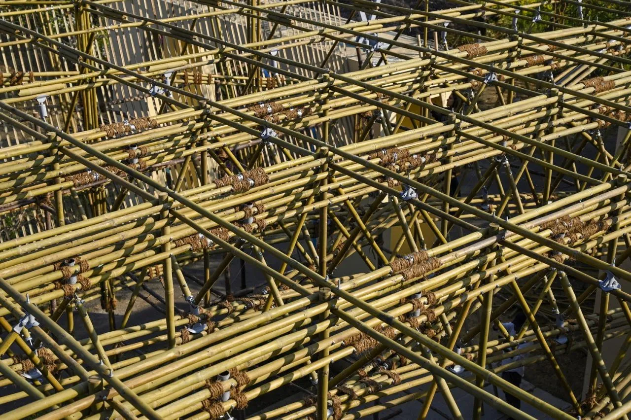BIM Architecture | Craftsman Bamboo System Yogashala/ThumbImpressions