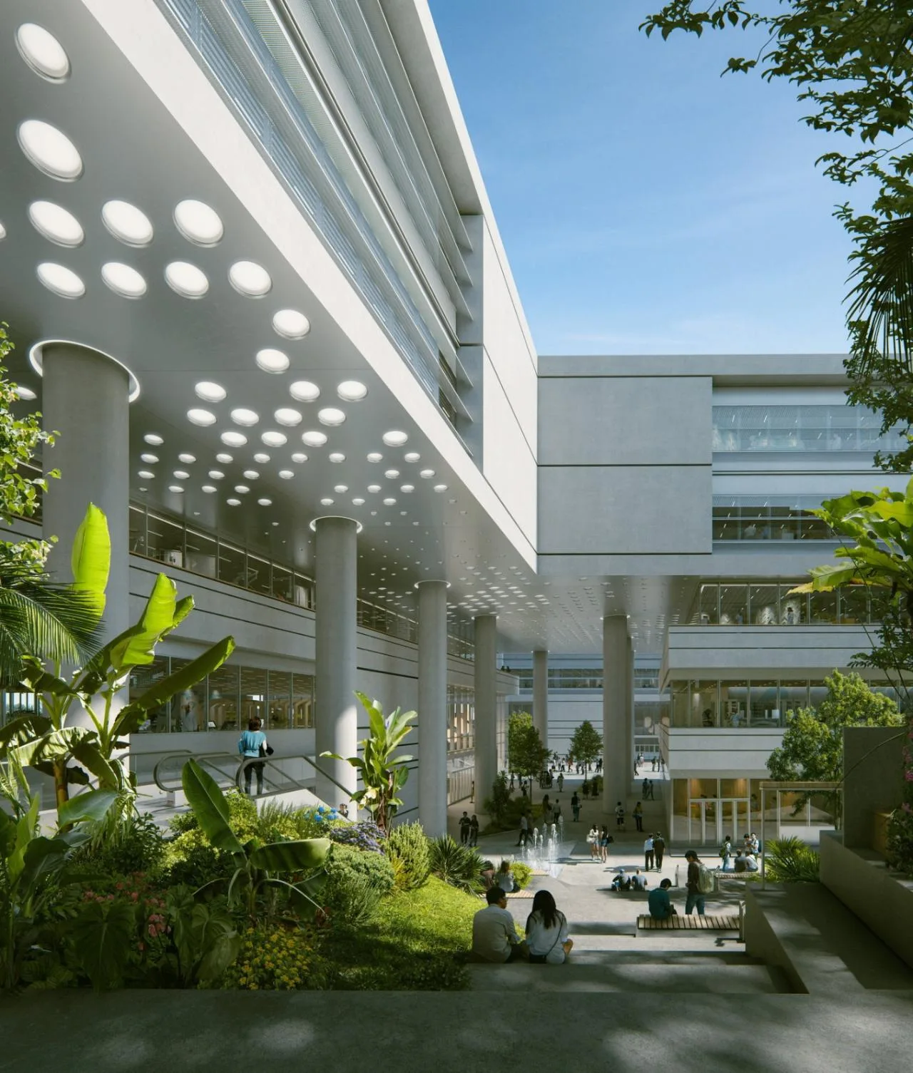 BIM Architecture | City University of Hong Kong (Dongguan) Campus, parallelogram network/HENN Haiyin Architecture
