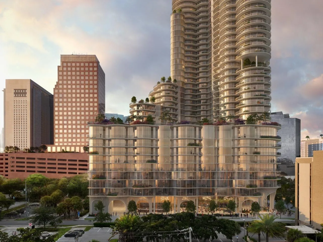 BIM Architecture | Stacked Columns, South Florida Integrated Tower Solution/ODA