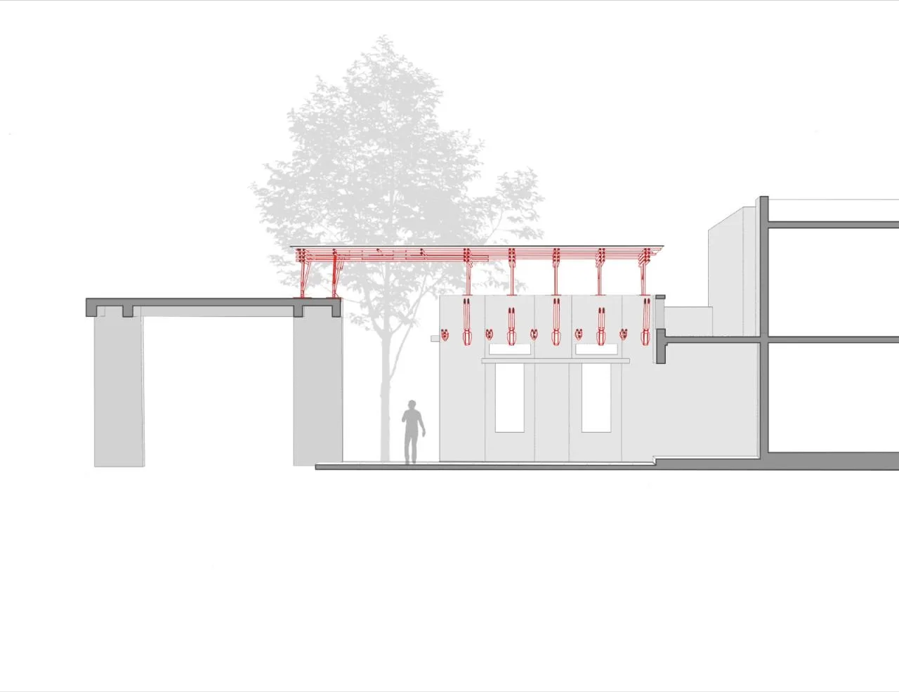 BIM Architecture | Craftsman Bamboo System Yogashala/ThumbImpressions