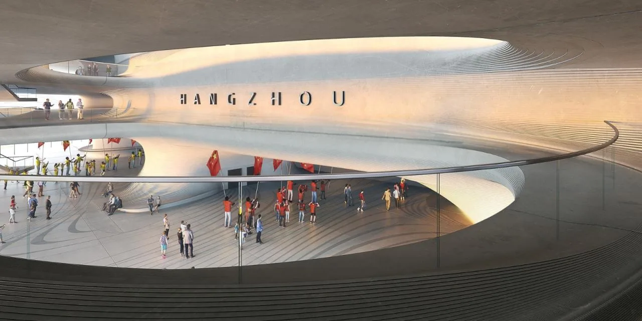 BIM Architecture | Layer by layer blinds, Zaha Hadid Architects wins' Hangzhou Future Science and Technology Cultural Center International Sports Center