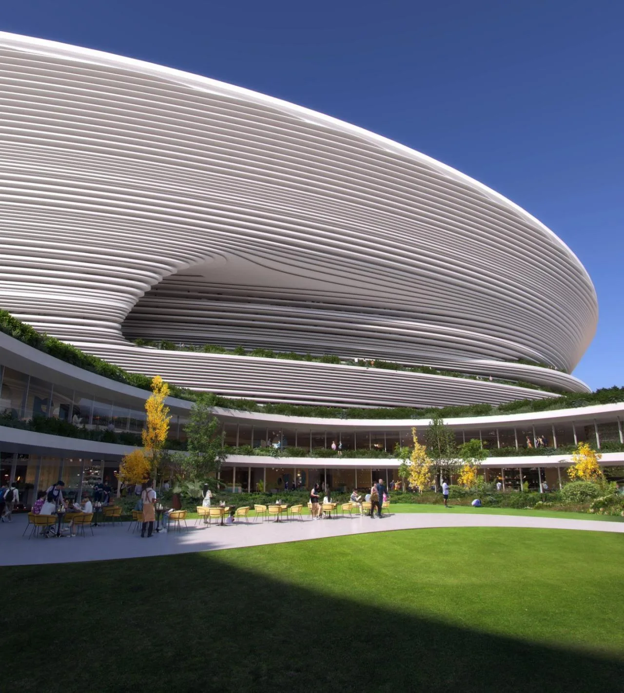 BIM Architecture | Layer by layer blinds, Zaha Hadid Architects wins' Hangzhou Future Science and Technology Cultural Center International Sports Center