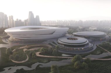 Zaha Hadid Architects Wins Hangzhou Future Science and Technology Cultural Center International Sports Center with Innovative Layered Blinds Design-BIM WORLD