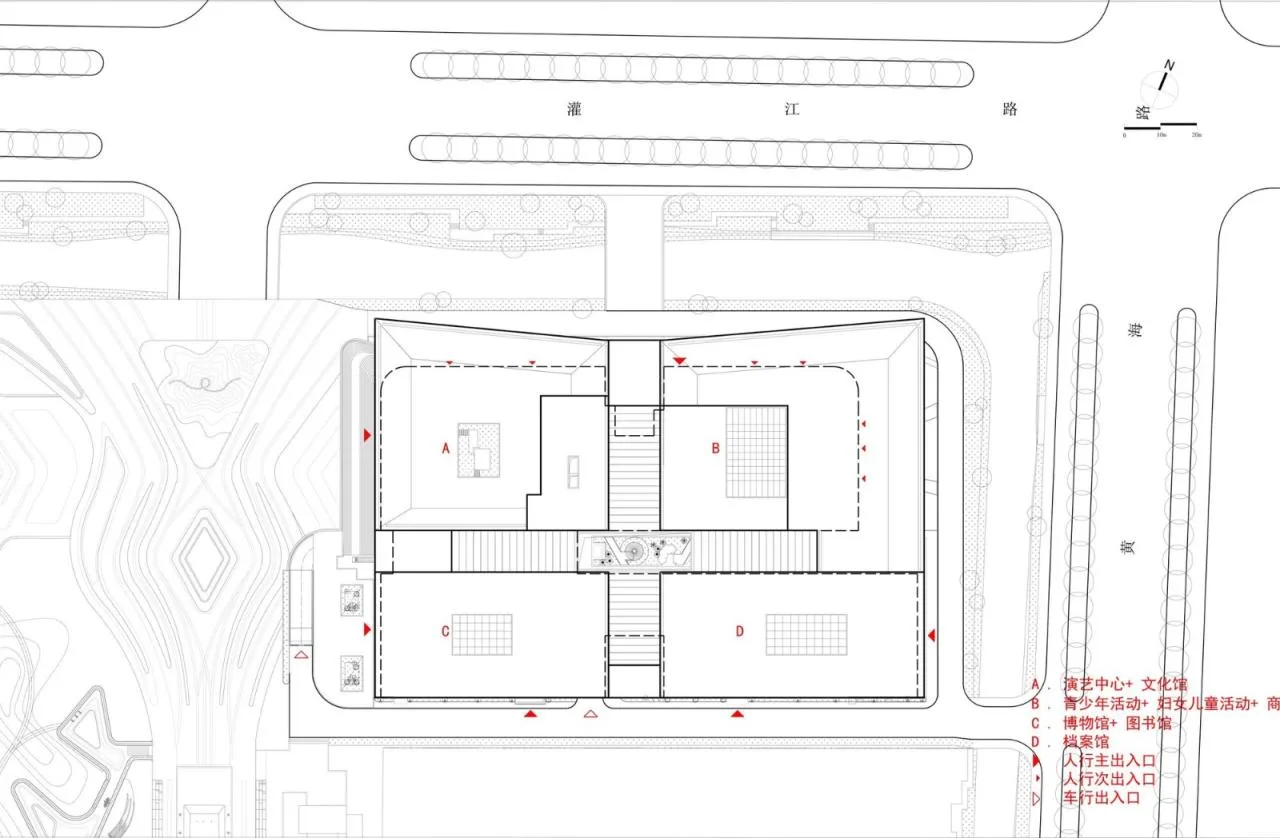 BIM Architecture | Xiangshui Cultural and Art Center/ATAH Landscape Architecture