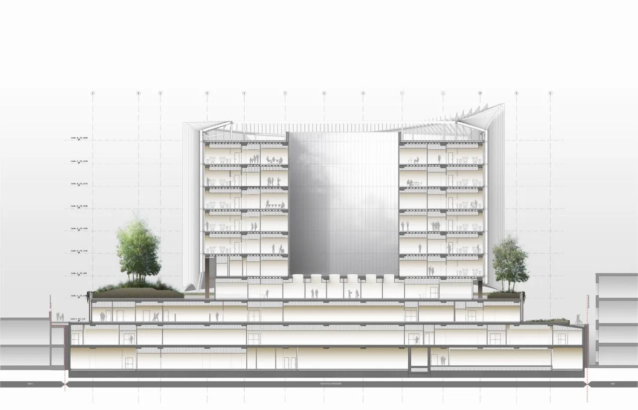 BIM architecture | Hospital that can absorb haze: New Surgery and Emergency Center of Milan San Rafael Hospital/MCA Architecture Firm
