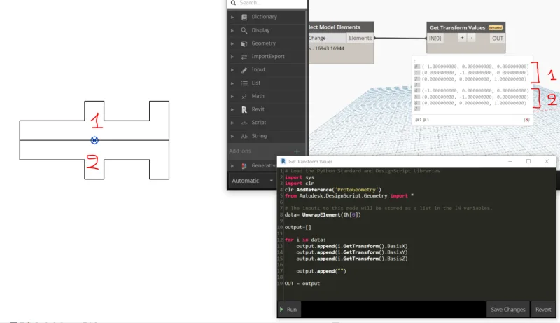 BIM Techniques | Exploring Revit API Reverse/Mirror/Transform