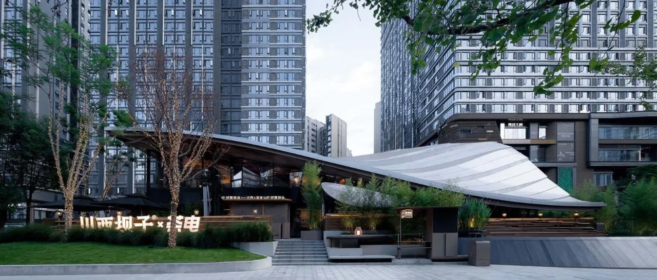 BIM Architecture | Jiaozi Avenue Wooden Roof Restaurant/Zhiye Building