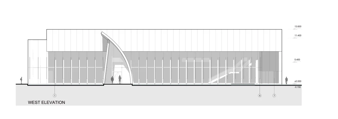 BIM Architecture | Chongwen Langyue Exhibition Center in Jinghe New City, Xi'an/AOE Construction Team
