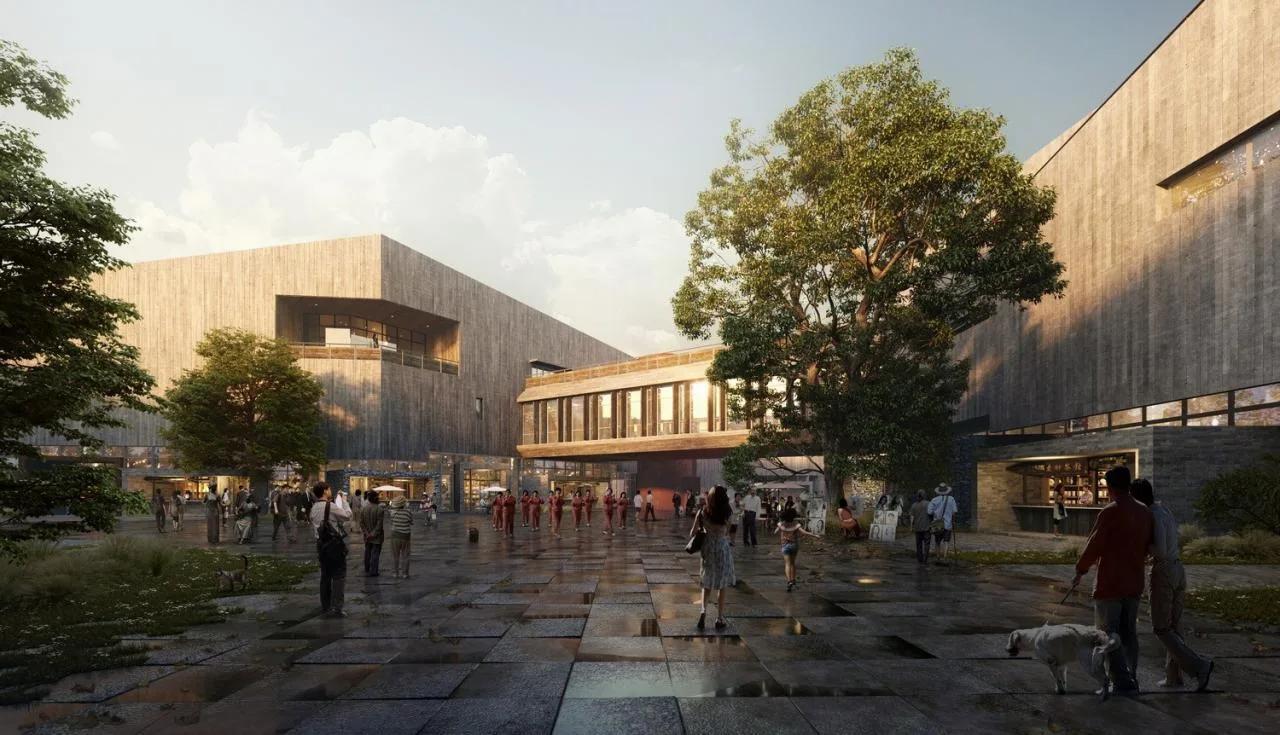 BIM Architecture | Zhejiang Lishui Guyan Painting Town Art Center Breaks Ground/Meng Fanhao line+Architecture Firm