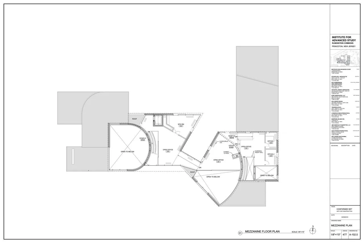 BIM Architecture | Rubinstein Public Activity Room at Princeton Institute for Advanced Study/Steven Hall Architects