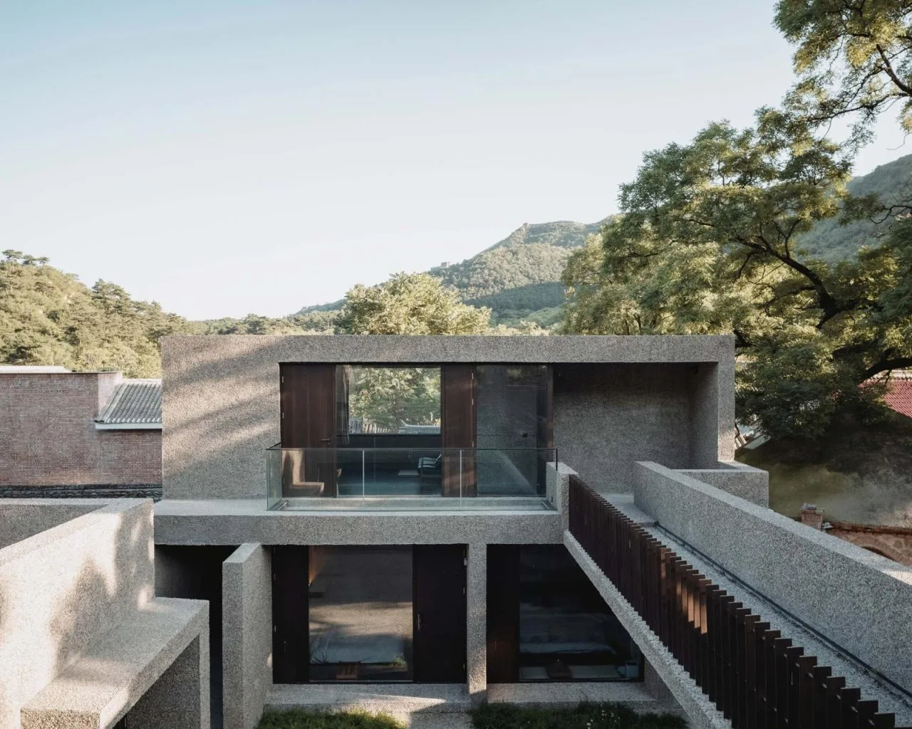 BIM Architecture | A Slow Courtyard in the Mountains: Bridge Under the Great Wall/Narrative Space Architecture Firm