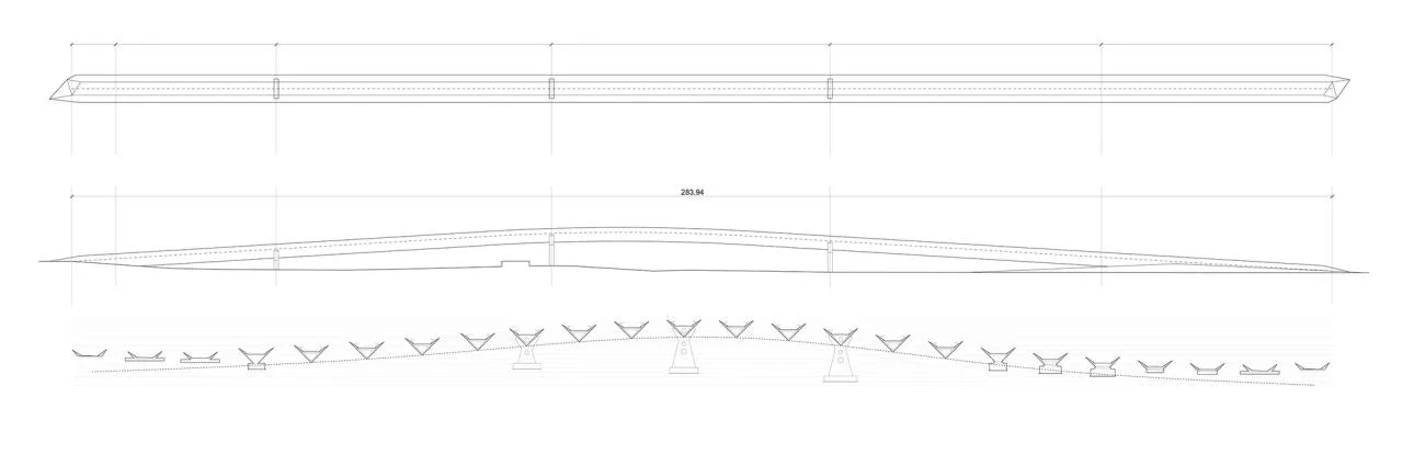 BIM Architecture | Floating Pedestrian Bridge, Onda Atl á ntica Bridge/Onda Arquitectura