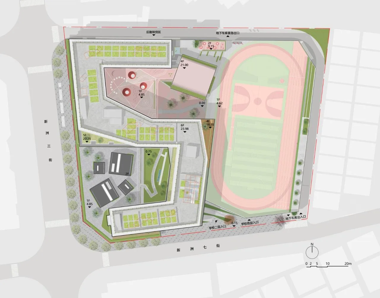 BIM Architecture | Shenzhen Futian Xinsha Primary School/Building 11