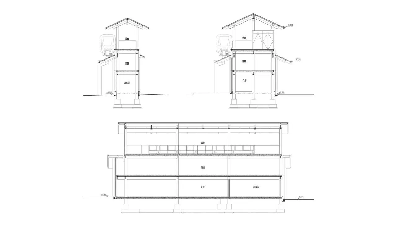 BIM Architecture | Qujiang Tourism Light Rail Station Renovation and Upgrading/Shanghai Bingren Architectural Firm