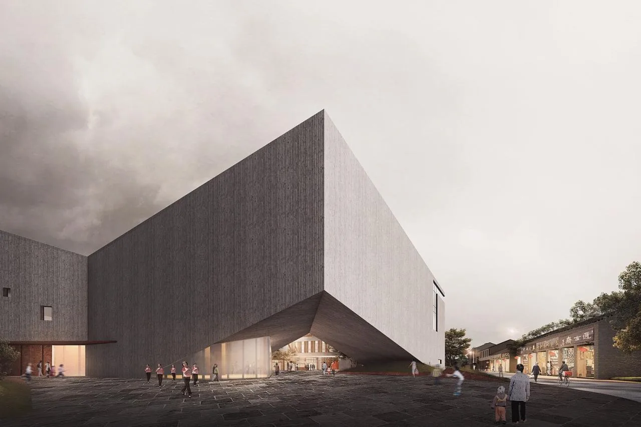 BIM Architecture | Zhejiang Lishui Guyan Painting Town Art Center Breaks Ground/Meng Fanhao line+Architecture Firm