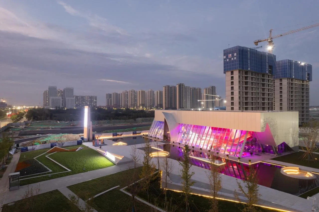 BIM Architecture | Chongwen Langyue Exhibition Center in Jinghe New City, Xi'an/AOE Construction Team