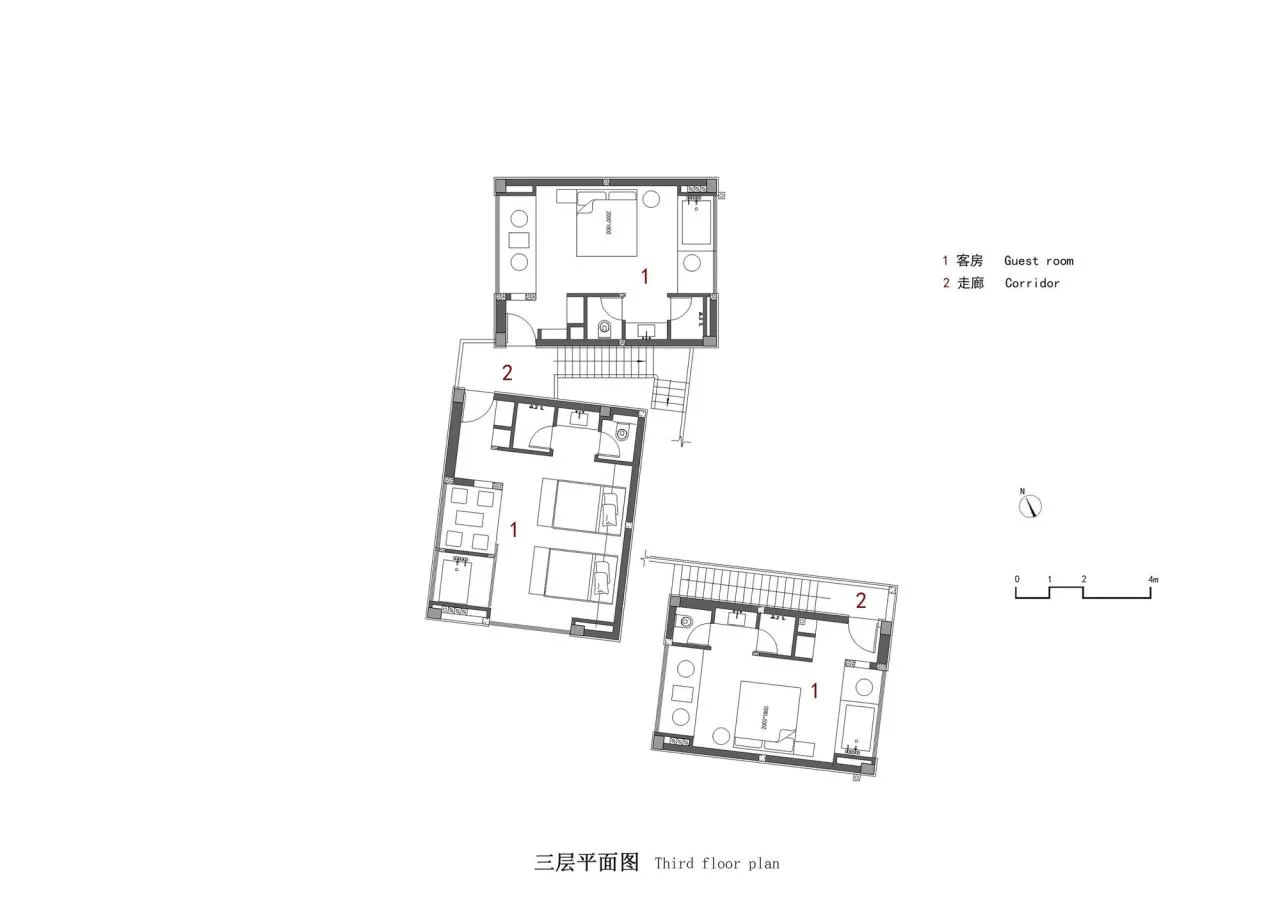 BIM Architecture | Qingli Homestay/HEI Architectural Design Studio