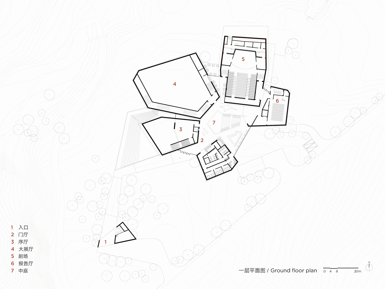 BIM Architecture | Red Stone Array, Yunnan Dongfeng Yun Art Center/Meng Fanhao