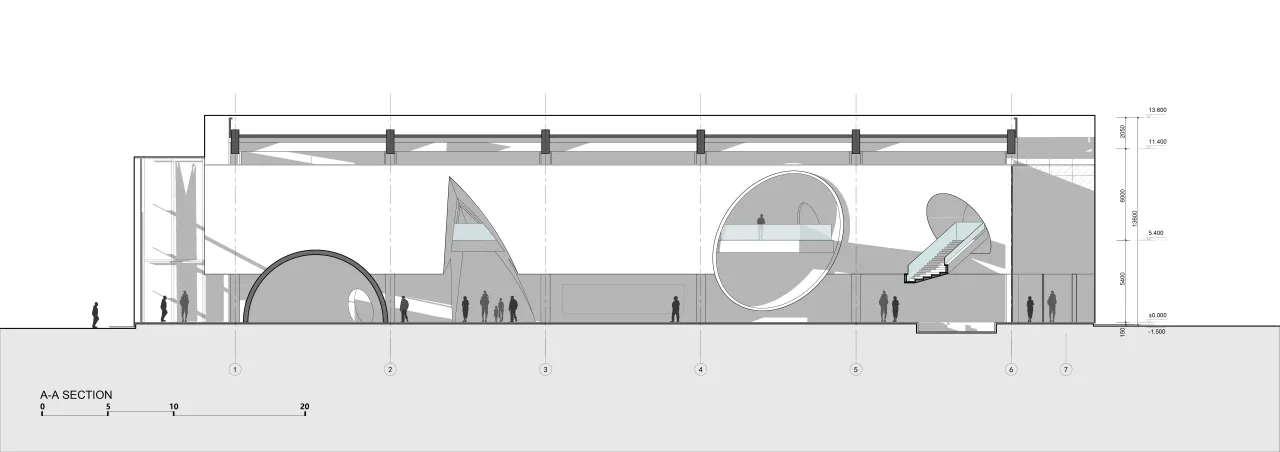 BIM Architecture | Chongwen Langyue Exhibition Center in Jinghe New City, Xi'an/AOE Construction Team