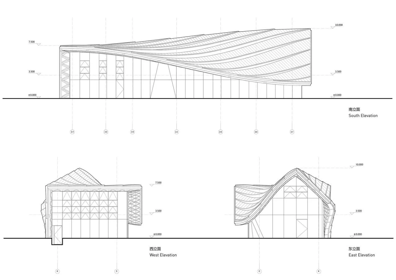 BIM Architecture | Jiaozi Avenue Wooden Roof Restaurant/Zhiye Building