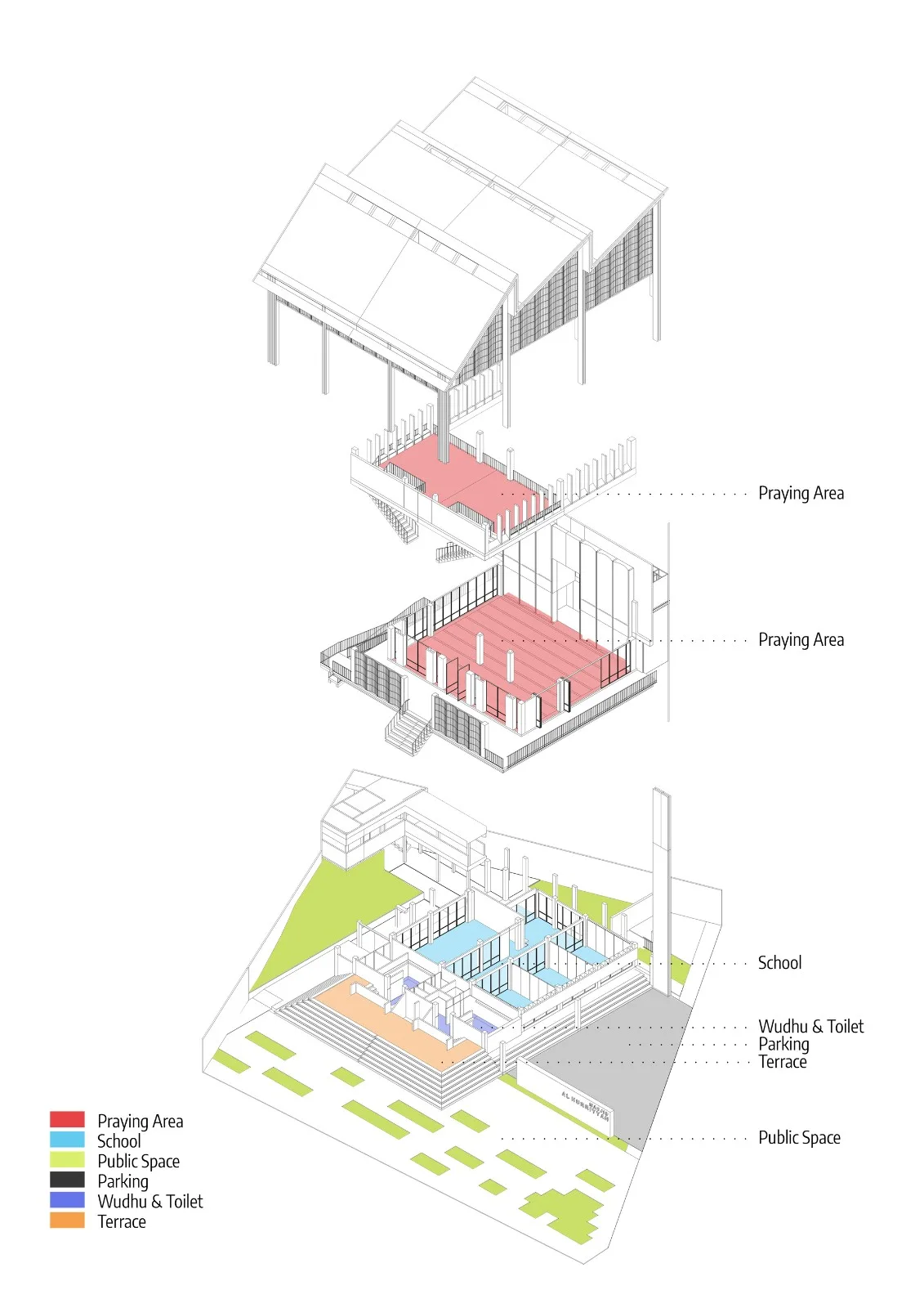 BIM Architecture | Passive Design, Jami'Al-Hurriyah Mosque/AGo Architects