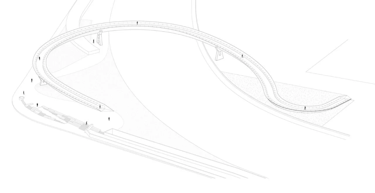 BIM Architecture | Floating Pedestrian Bridge, Onda Atl á ntica Bridge/Onda Arquitectura