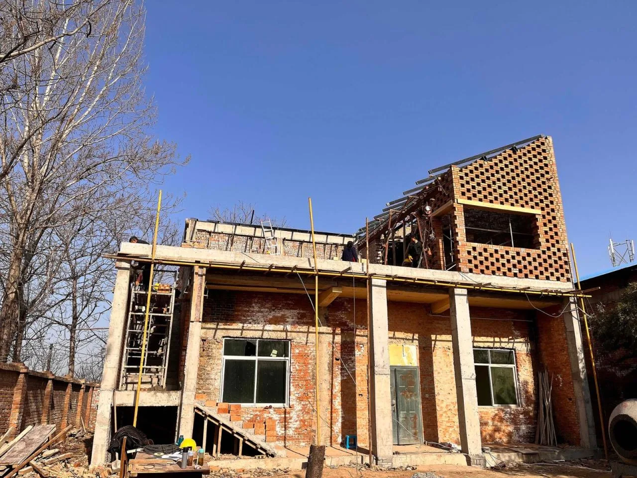 BIM Architecture | Weinan Bayi Village Glass Brick House/Xi'an University of Architecture and Technology Design and Research Institute