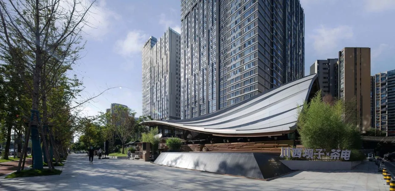 BIM Architecture | Jiaozi Avenue Wooden Roof Restaurant/Zhiye Building