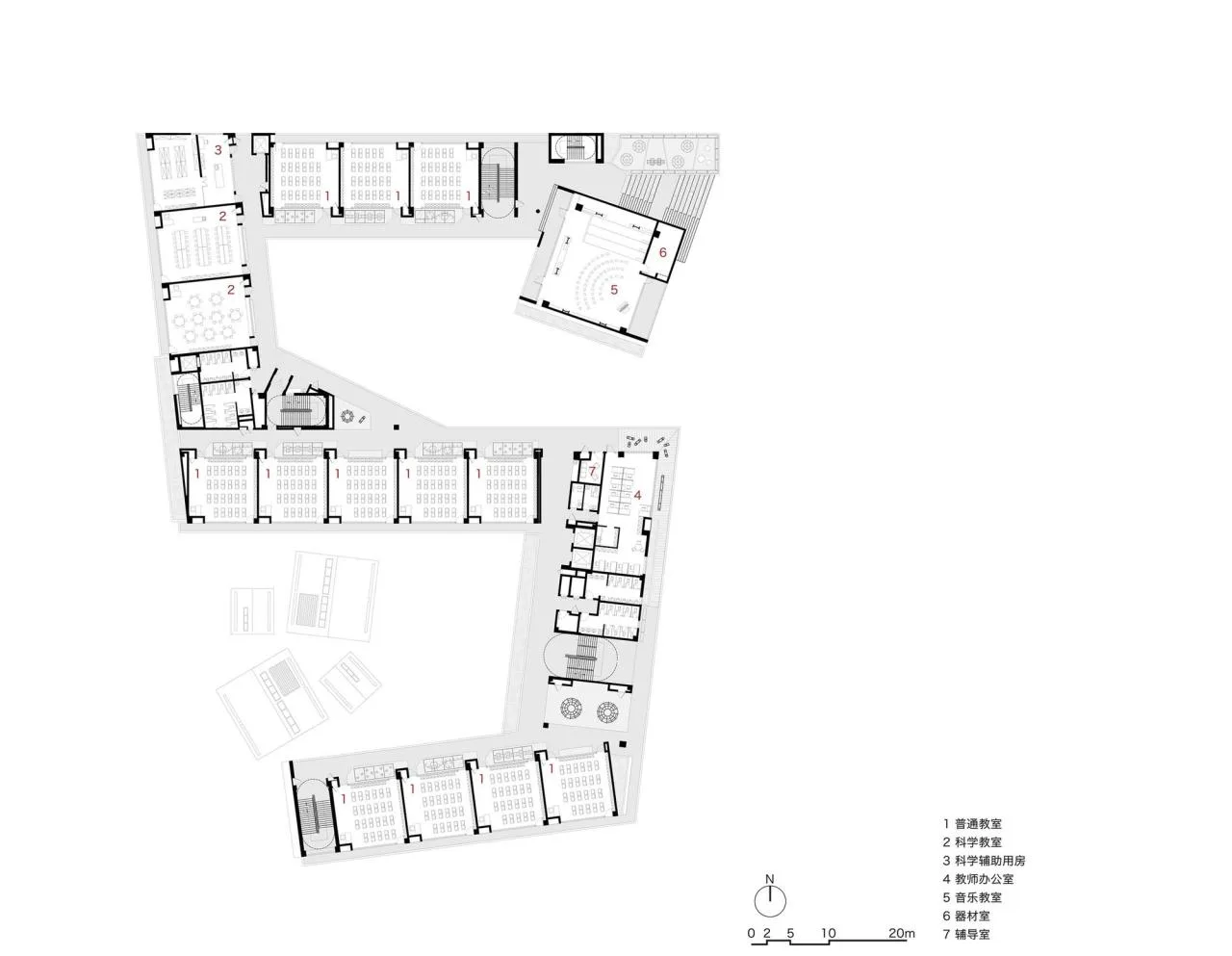 BIM Architecture | Shenzhen Futian Xinsha Primary School/Building 11