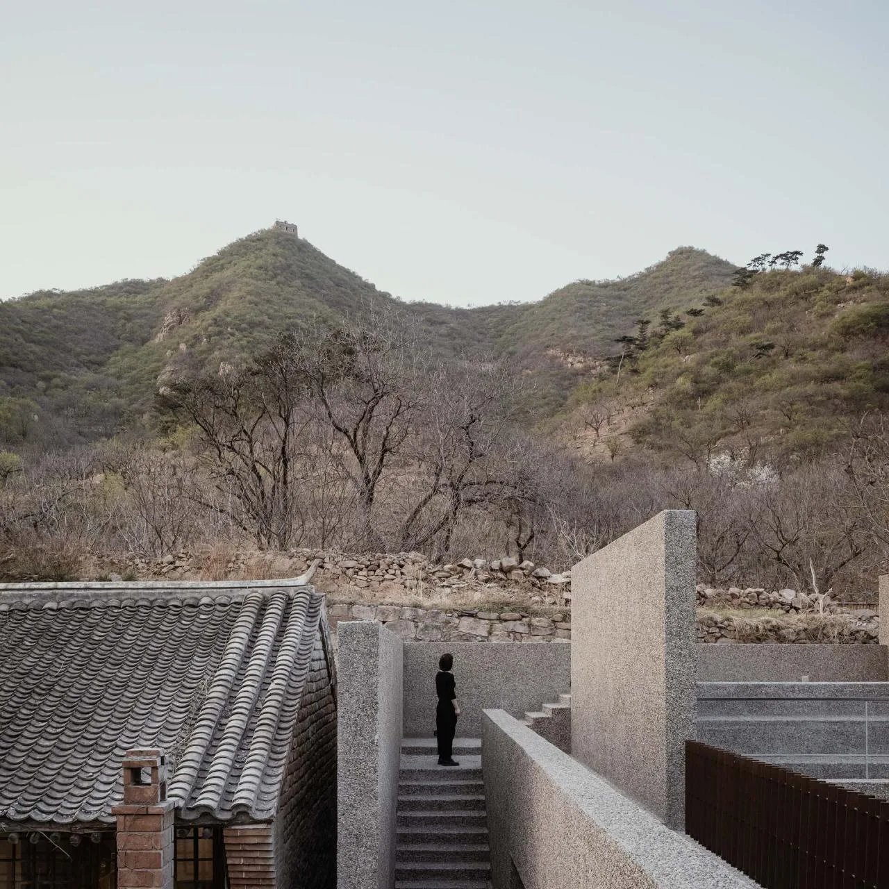 BIM Architecture | A Slow Courtyard in the Mountains: Bridge Under the Great Wall/Narrative Space Architecture Firm
