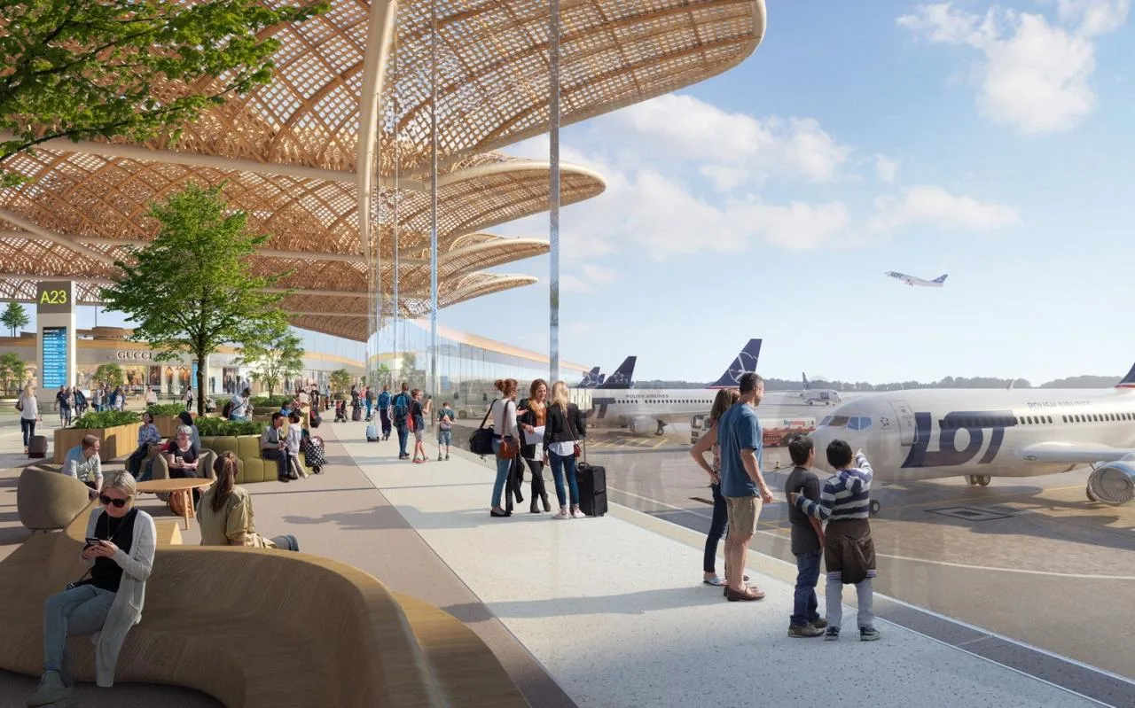 BIM Architecture | Poland CPK Airport Competition: Weaving Design/Foster+Partners wins