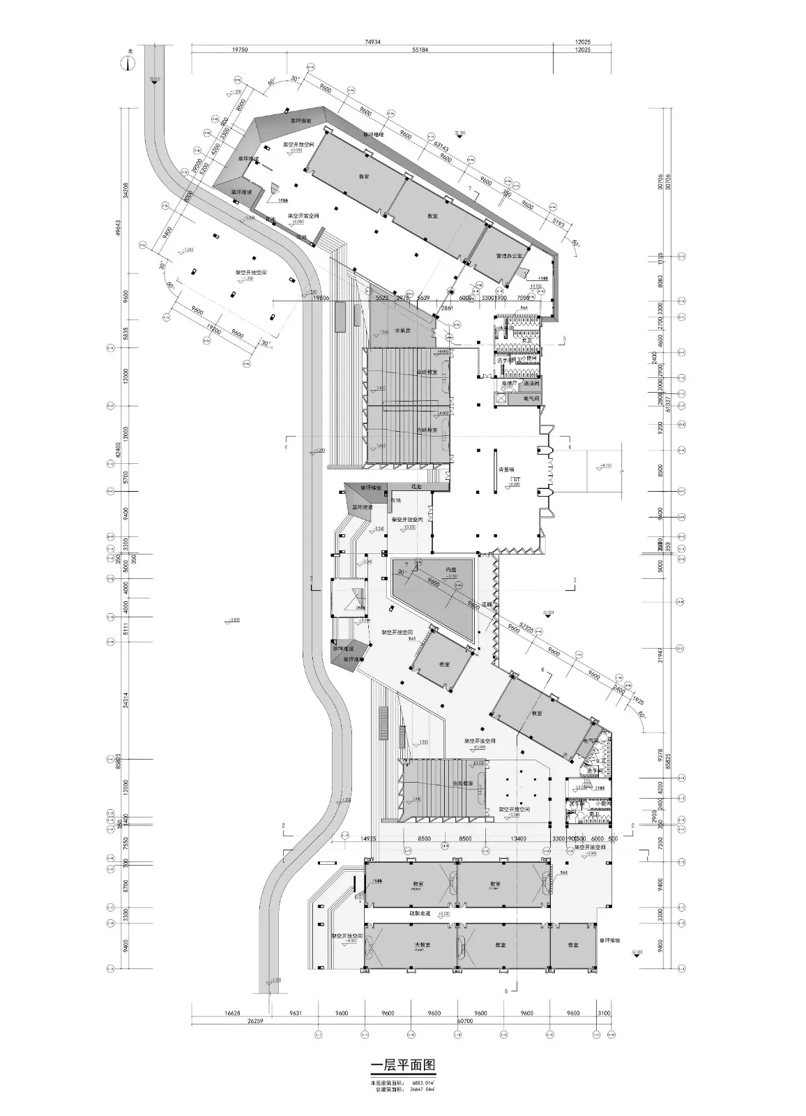 BIM Architecture | Xingshan Leshui Shuzihua: Changjiang Art Engineering Vocational College 3 # Teaching and Training Building/Hubei Jianyifeng Engineering Design Co., Ltd