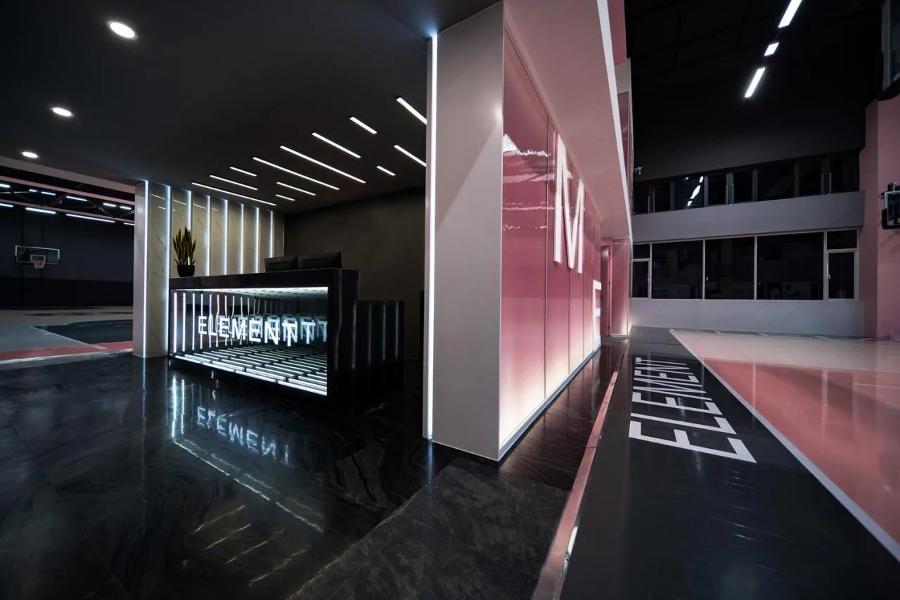 BIM Architecture | Girl's Heart Basketball Hall: Element Sports Basketball Hall Olive Tree Store, Kunming/Pingjie Design