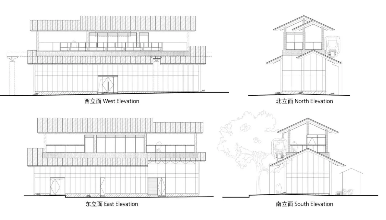 BIM Architecture | Qujiang Tourism Light Rail Station Renovation and Upgrading/Shanghai Bingren Architectural Firm