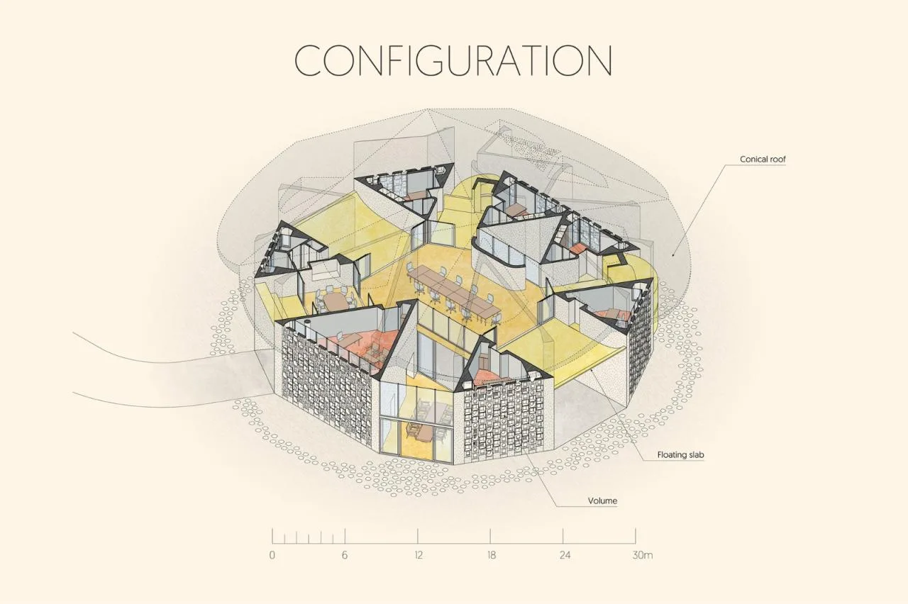 BIM Architecture | Hat House, Kaleidoscope Office and Residence/Inrestudio, Kosuke Nishijima