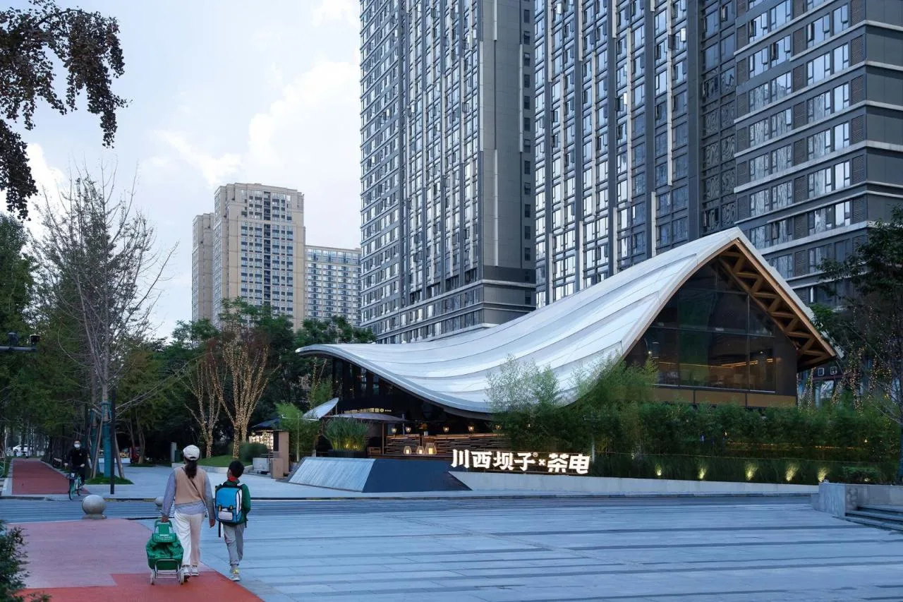 BIM Architecture | Jiaozi Avenue Wooden Roof Restaurant/Zhiye Building