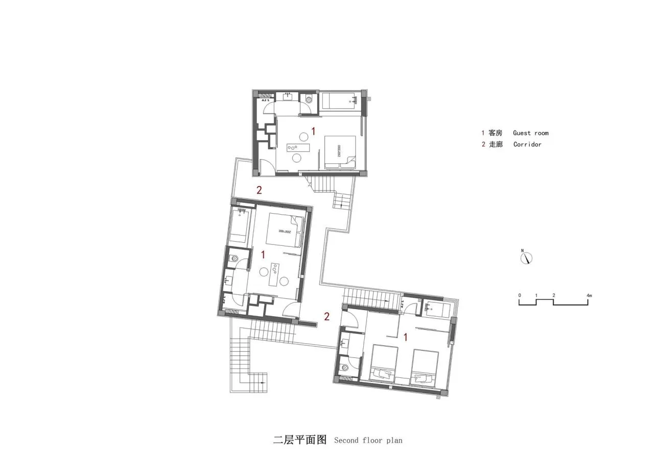 BIM Architecture | Qingli Homestay/HEI Architectural Design Studio