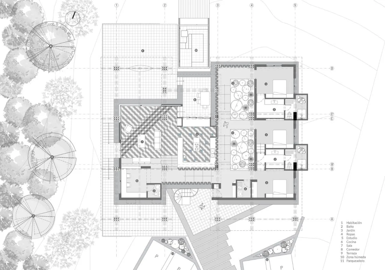 BIM Architecture | Surrounding Bamboo Grove, Milguaduas Residential/Ritmo Arquitectos