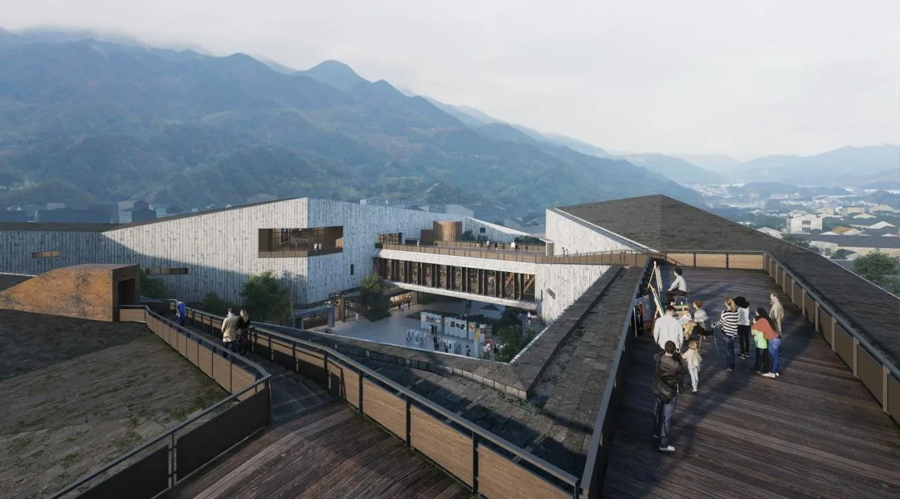 BIM Architecture | Zhejiang Lishui Guyan Painting Town Art Center Breaks Ground/Meng Fanhao line+Architecture Firm