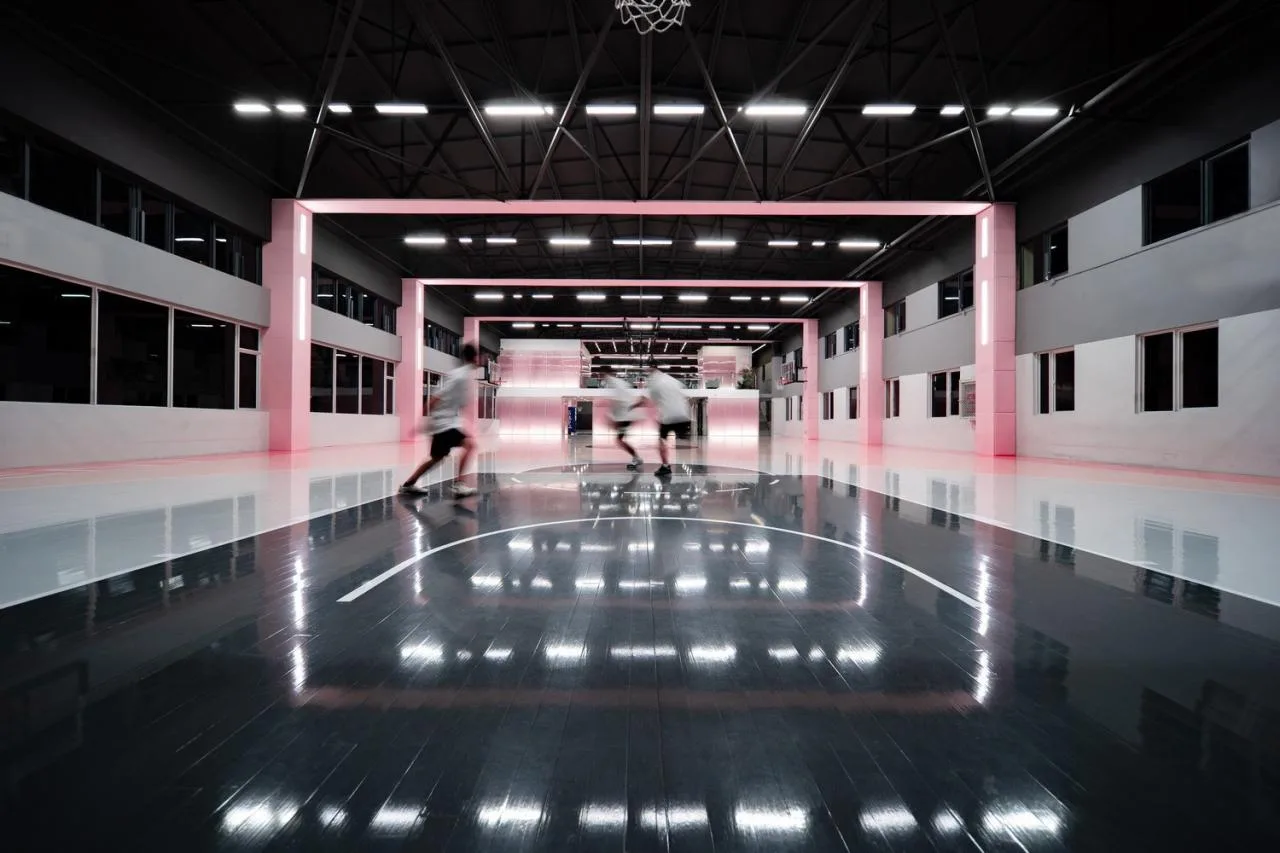 BIM Architecture | Girl's Heart Basketball Hall: Element Sports Basketball Hall Olive Tree Store, Kunming/Pingjie Design
