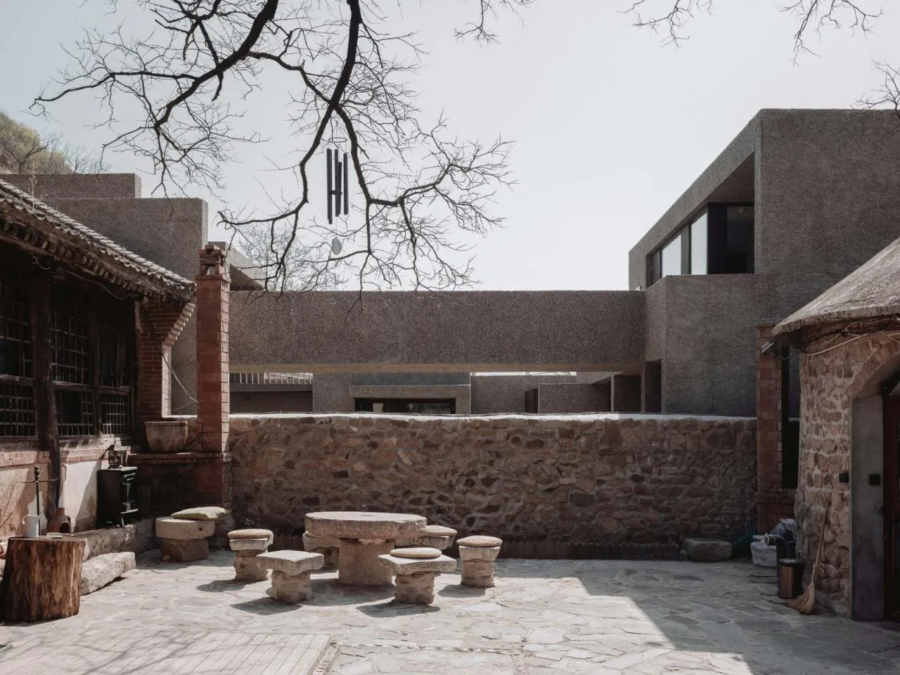 BIM Architecture | A Slow Courtyard in the Mountains: Bridge Under the Great Wall/Narrative Space Architecture Firm