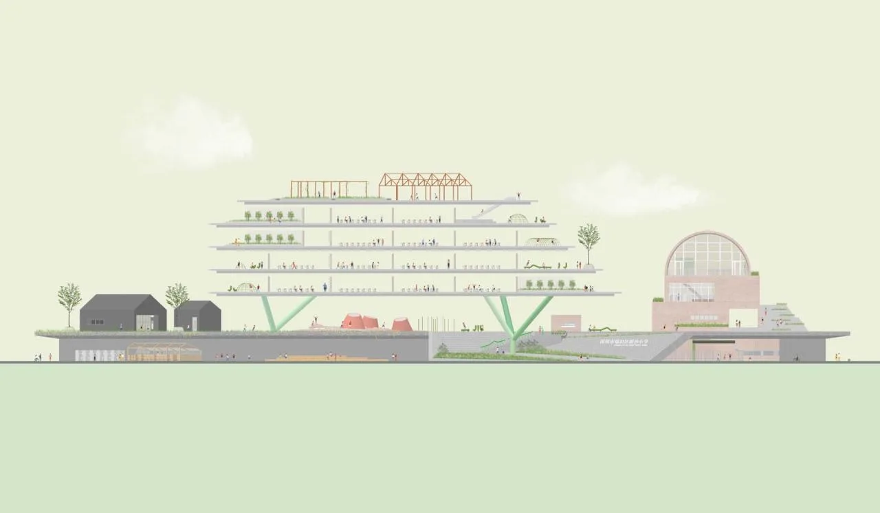 BIM Architecture | Shenzhen Futian Xinsha Primary School/Building 11