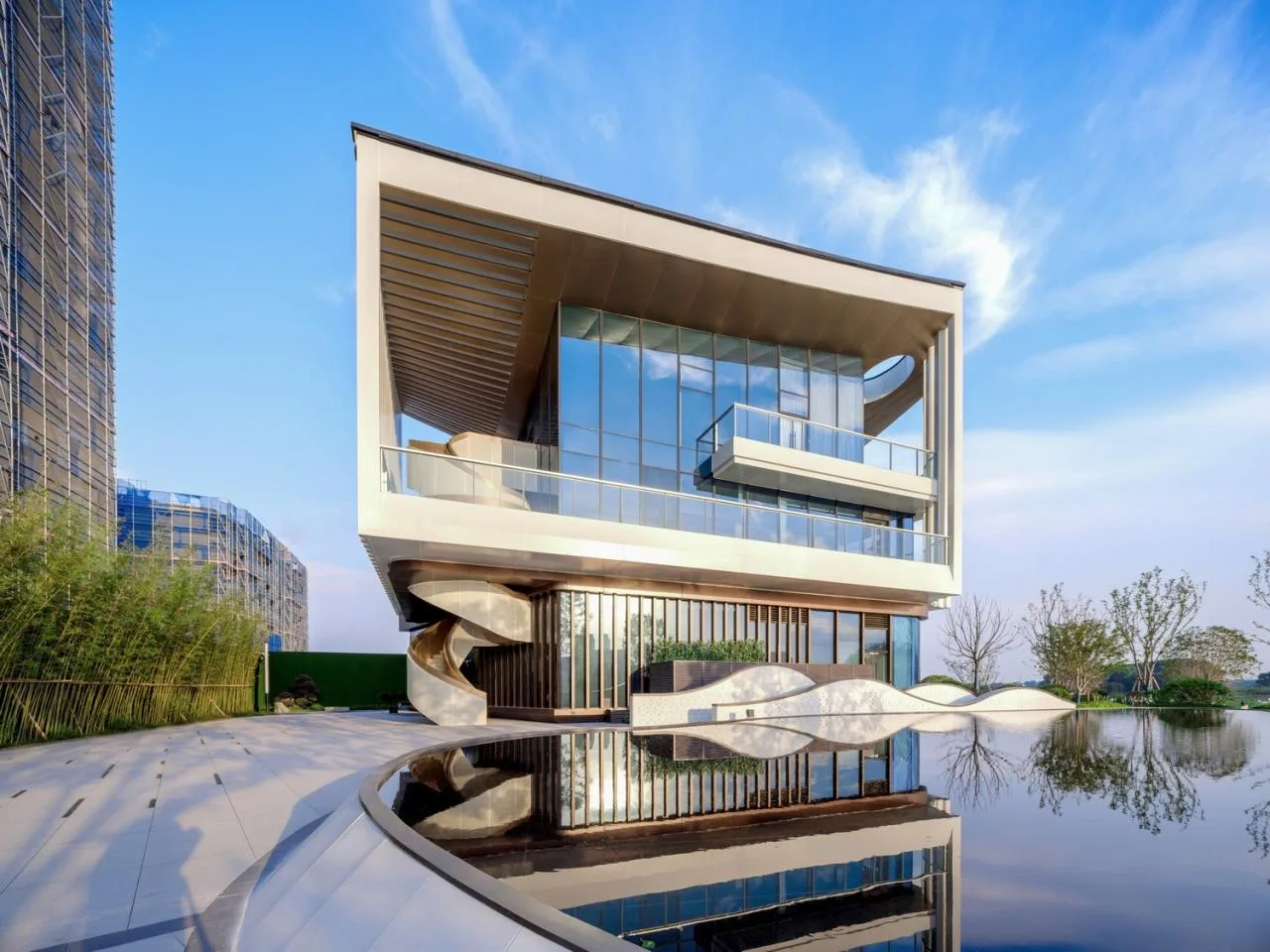 BIM Architecture | Yangtze River Delta Science and Technology Dahuangxin Research Institute: Creating a Jiangnan Water Town style Characteristic Industrial Park/Sanyi Architecture at the 'Origin' of the Yangtze River Delta