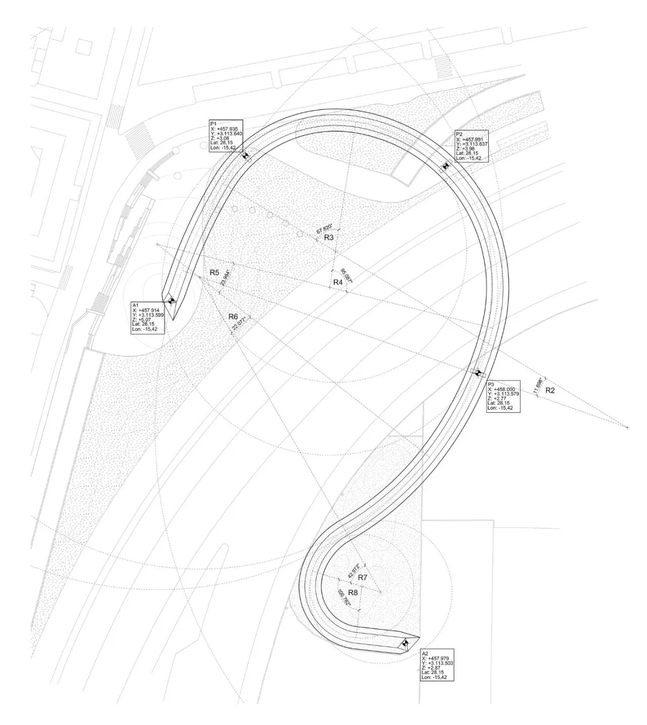 BIM Architecture | Floating Pedestrian Bridge, Onda Atl á ntica Bridge/Onda Arquitectura