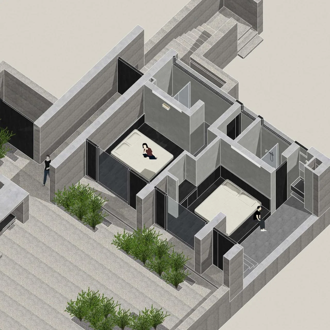 BIM Architecture | A Slow Courtyard in the Mountains: Bridge Under the Great Wall/Narrative Space Architecture Firm