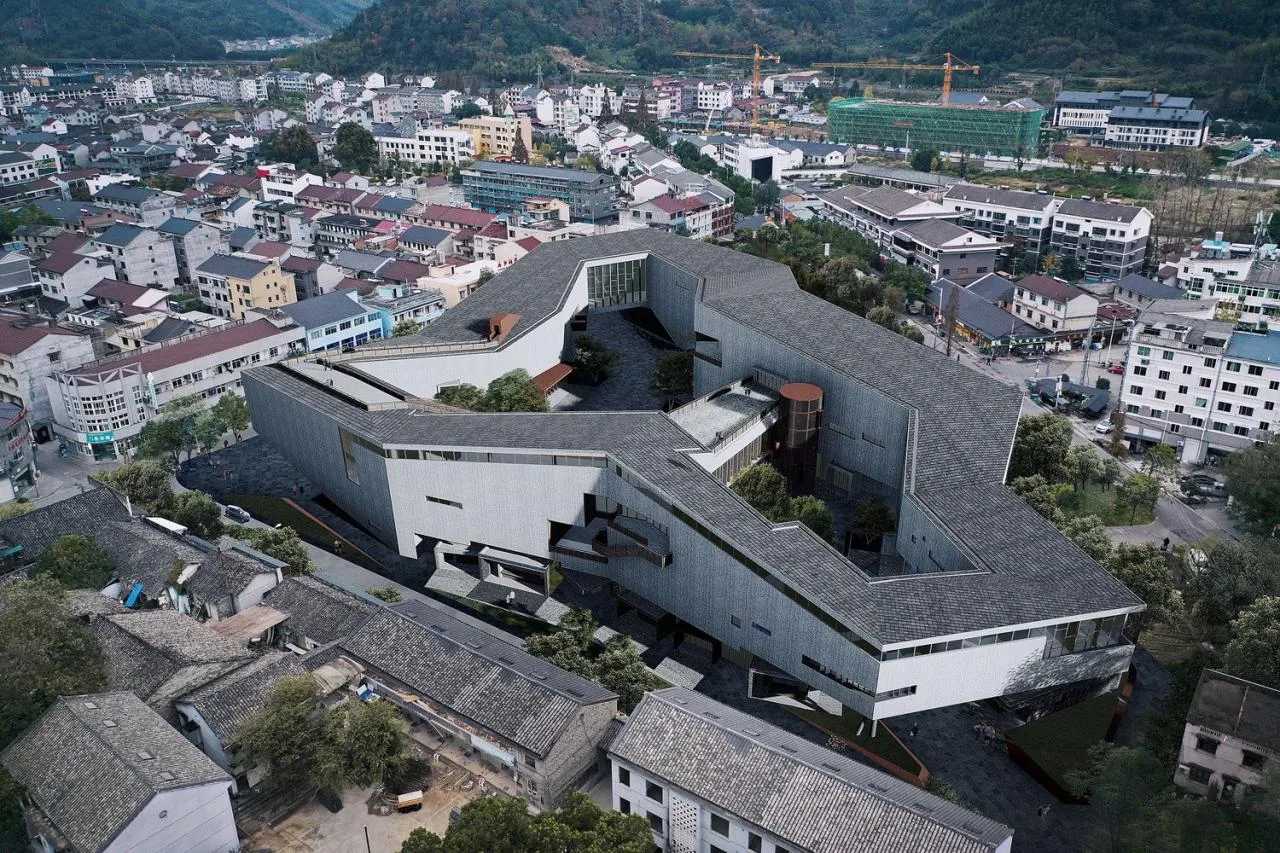 BIM Architecture | Zhejiang Lishui Guyan Painting Town Art Center Breaks Ground/Meng Fanhao line+Architecture Firm