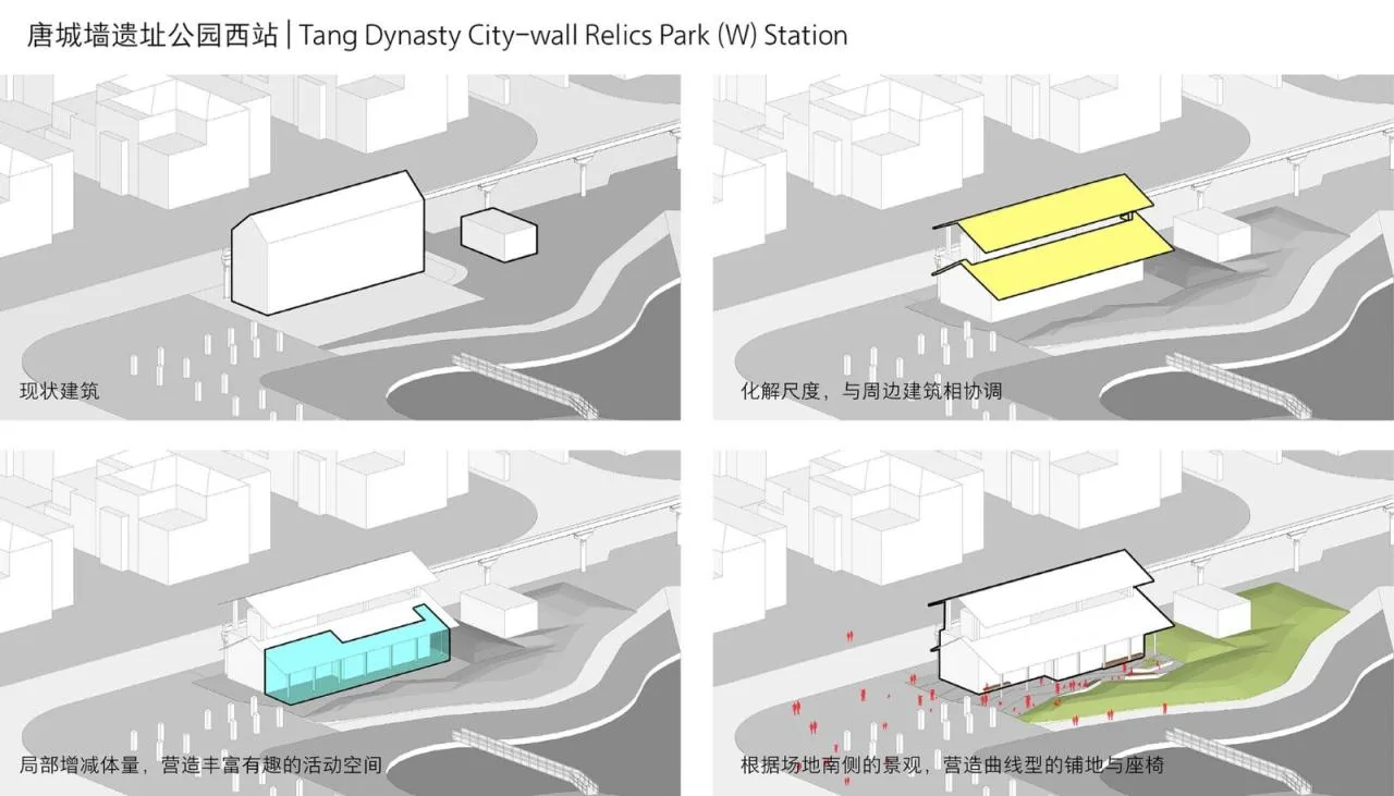 BIM Architecture | Qujiang Tourism Light Rail Station Renovation and Upgrading/Shanghai Bingren Architectural Firm