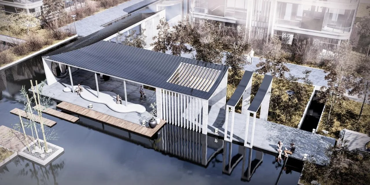 BIM Architecture | Yangtze River Delta Science and Technology Dahuangxin Research Institute: Creating a Jiangnan Water Town style Characteristic Industrial Park/Sanyi Architecture at the 'Origin' of the Yangtze River Delta